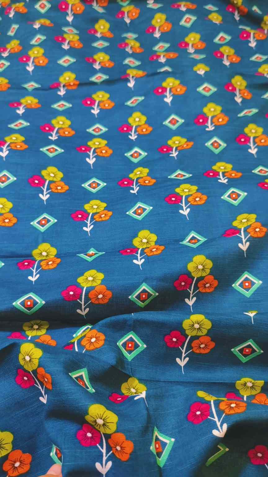 🥳 Big Sale M-643  Rs.1490 Imported Digital Dorria Soft Khadder Same print Shirt & Truzer 2pc