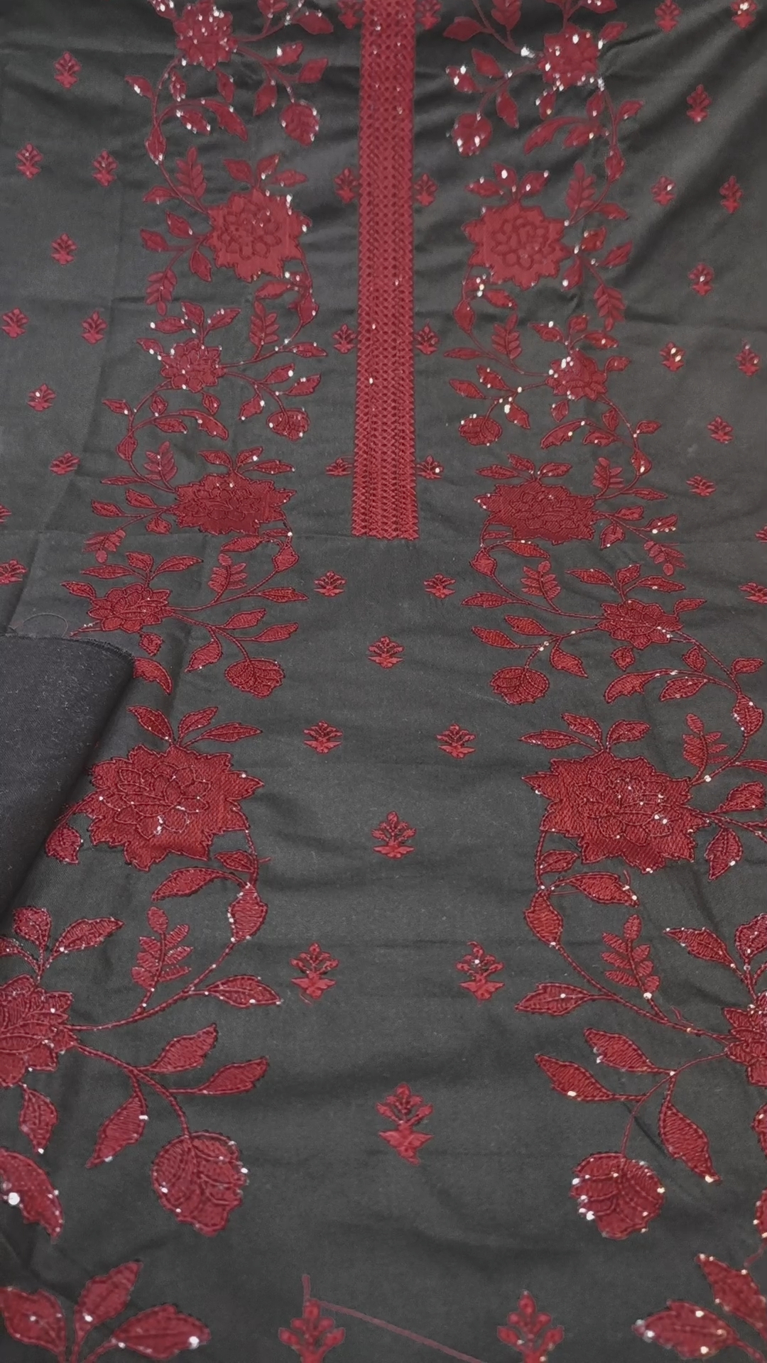 Sale Sale M-685 Rs.1650 Imported Bareeze Embroidery Karandi Khadder Same print Shirt & Truzer 2pc