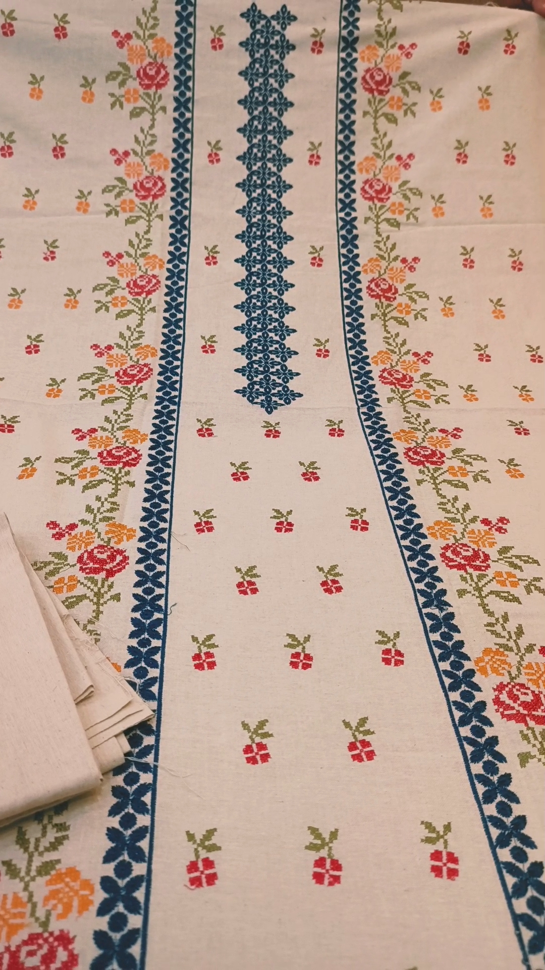 Sale Sale M-678 . Rs.1650 Imported Bareeze Embroidery Karandi Khadder Same print Shirt & Truzer 2pc