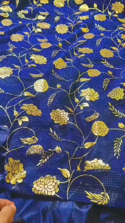 🥳Big Sale Sale M-6421  Rs.1250 Imported Fancy Kehkishan Zaree Moonlight Shirt & Kattan Silk inner with Truzer