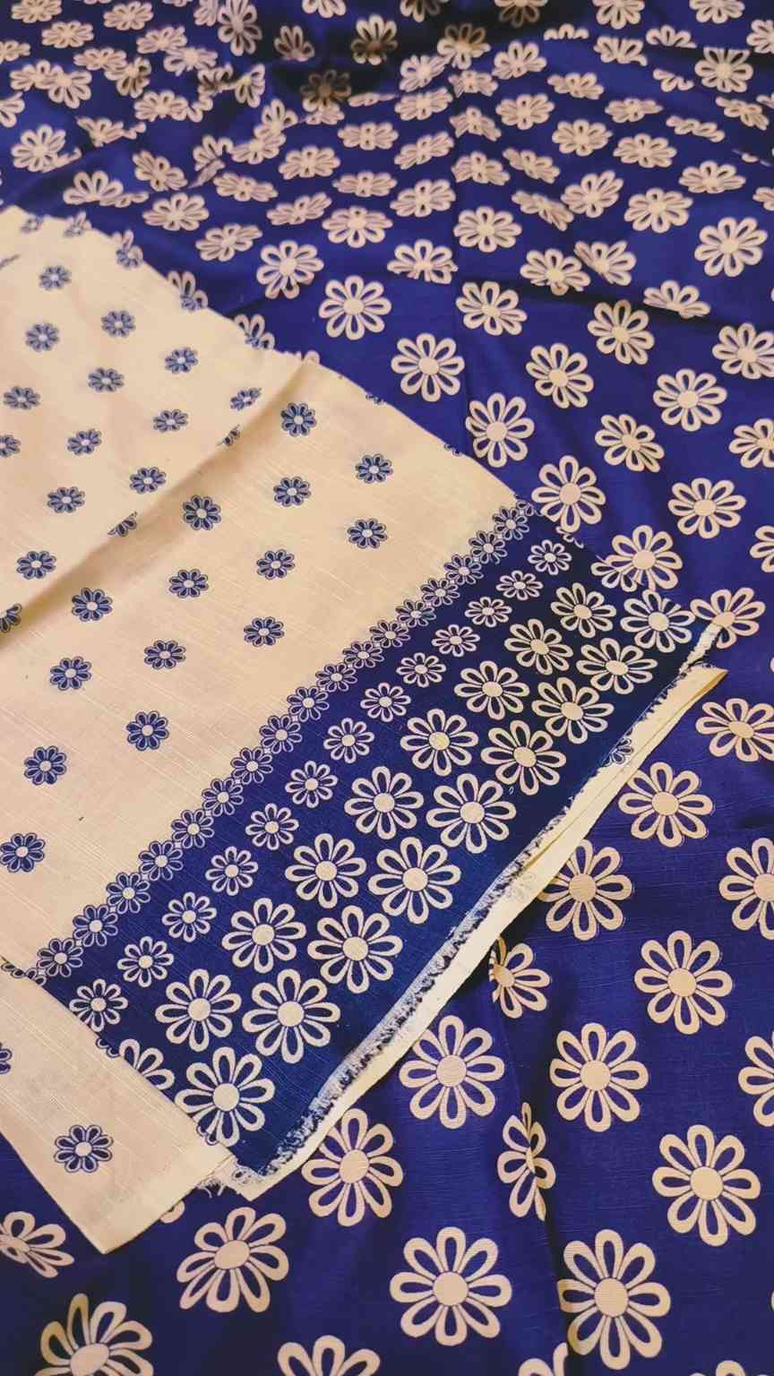 🥳 Sale Sale M-709  Rs.1590 Imported Digital Dorria Soft Khadder Matching print Shirt & Truzer 2pc