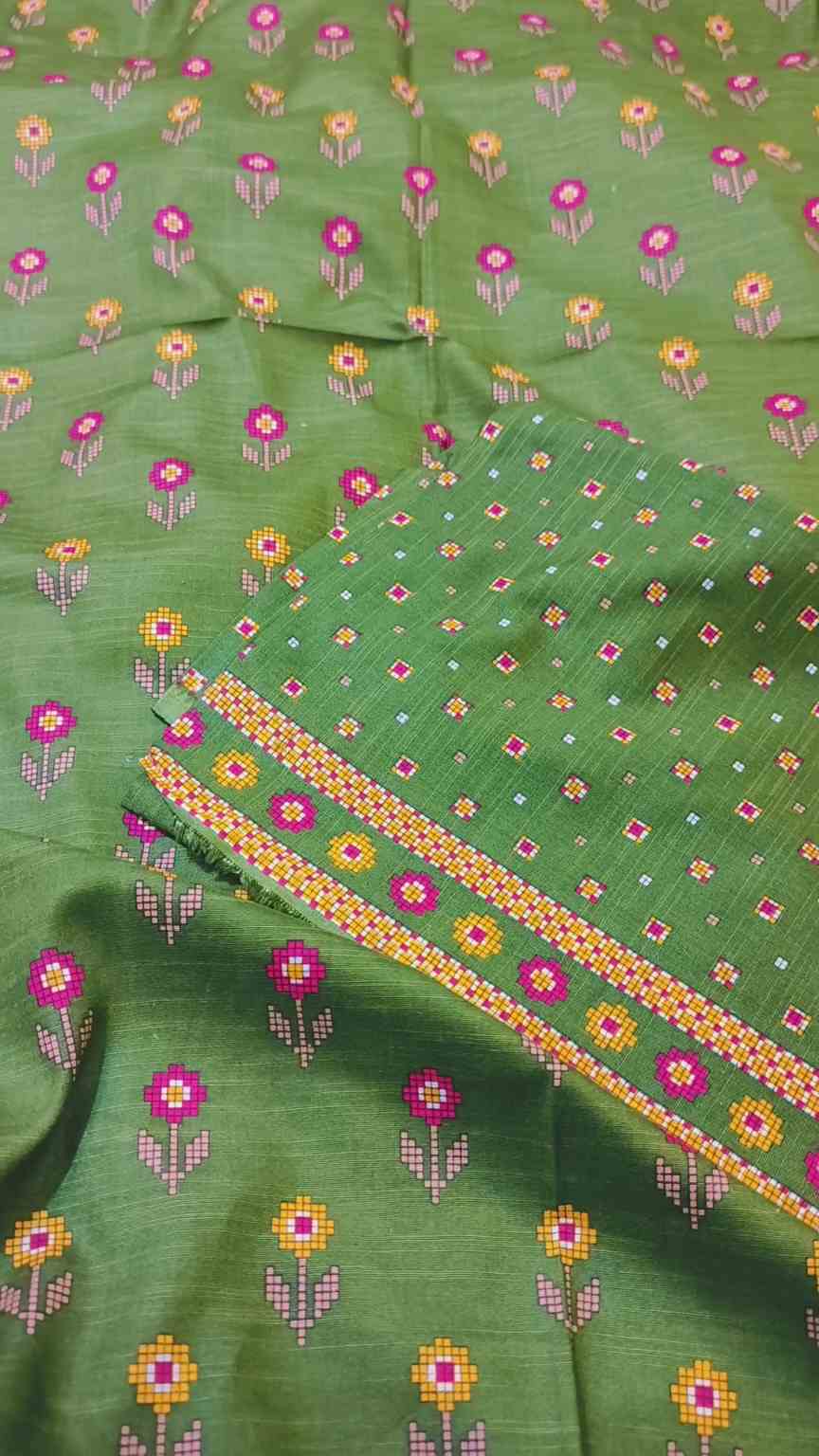 🥳 Sale Sale M-705  Rs.1590 Imported Digital Dorria Soft Khadder Matching print Shirt & Truzer 2pc