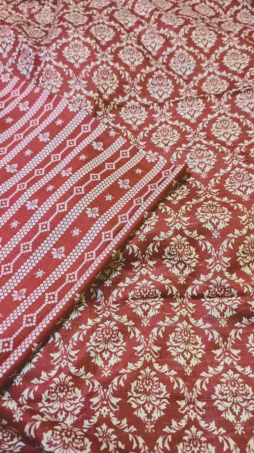 🥳 Sale Sale M-704  Rs.1590 Imported Digital Dorria Soft Khadder Matching print Shirt & Truzer 2pc