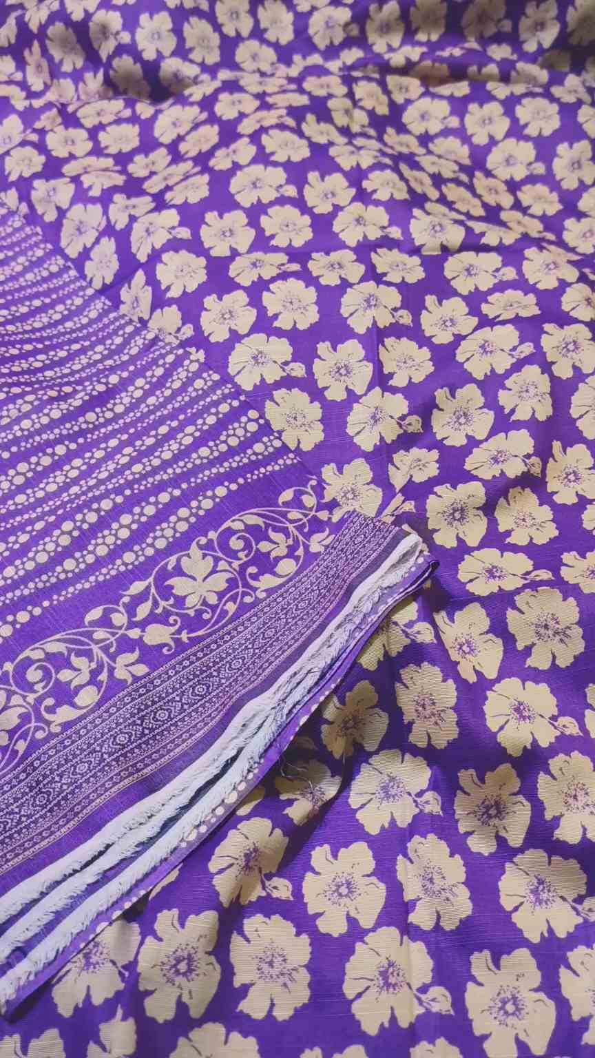 🥳 Sale Sale M-701  Rs.1590 Imported Digital Dorria Soft Khadder Matching print Shirt & Truzer 2pc